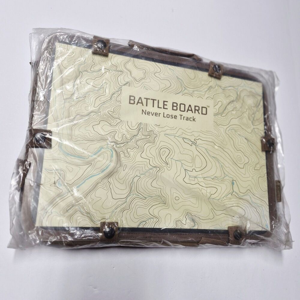 Battle Board Expedition 4.0 Tactical Map Case Polycarbonate Coyote Brown 10x12x2